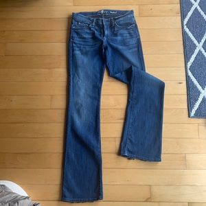 7 for all mankind low rise bootcut jeans